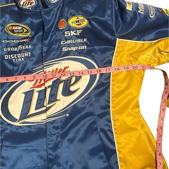 Miller Lite Racing Brad Keselowski Nascar Pit Crew Jacket Chase Authentics Large - Picture 14 of 16